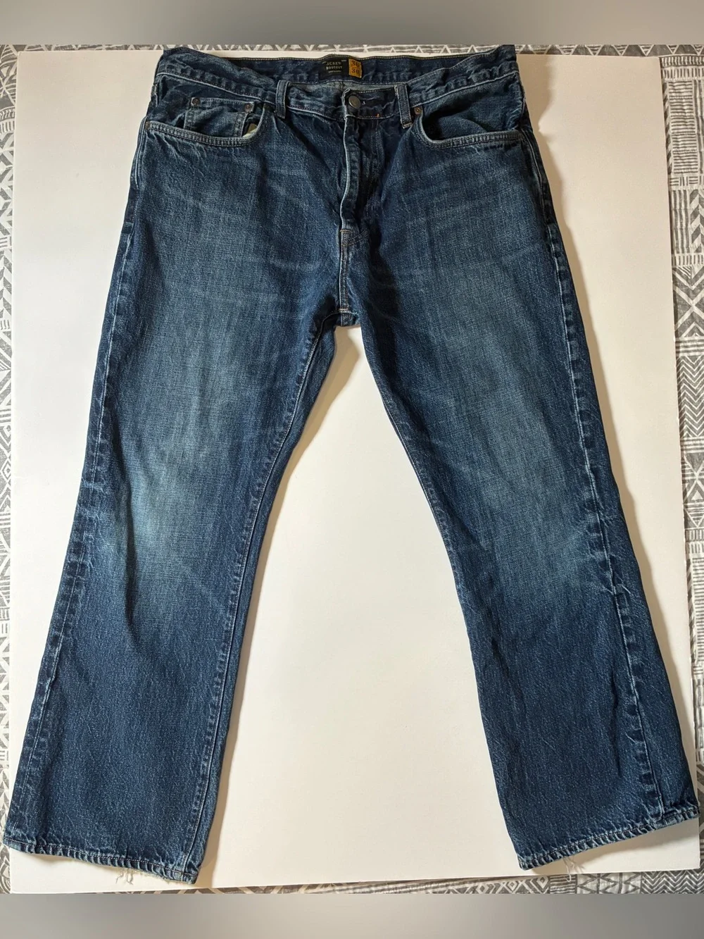 J.Crew Bootcut Jeans Men's 36x30 Dark Wash Denim